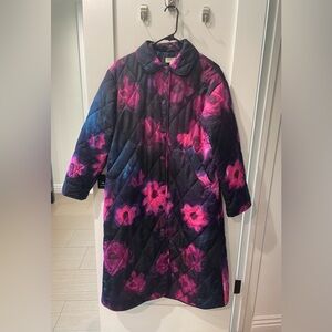 Rachel Comey Pink Navy and Black Puffer Jacket